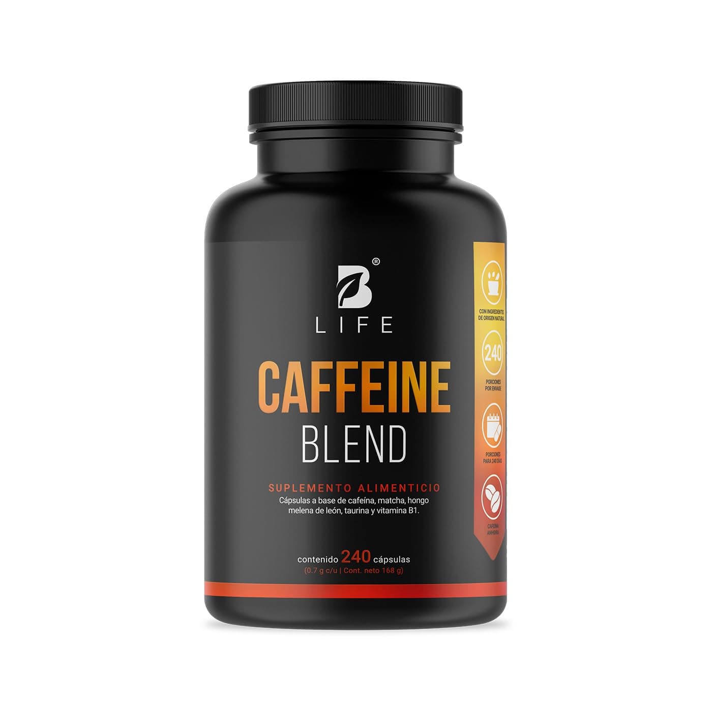 B Life Cafeína Anhidra 240 cápsulas