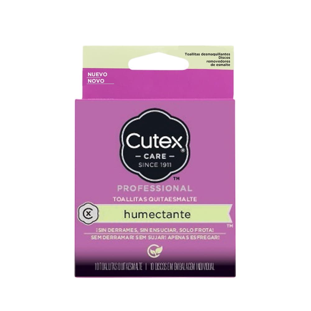 Cutex Care Swipe and Go Nail Polish Remover Pads, 10 Count