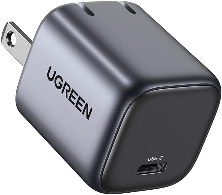 Nexode 30W Mini Cargador USB C GAN, Tipo C Carga Rápido para Galaxy S25/S24/S23, Portatil Compatible con iPhone 17 Pro MAX 16 15 14, Macbook Air, iPad Pro