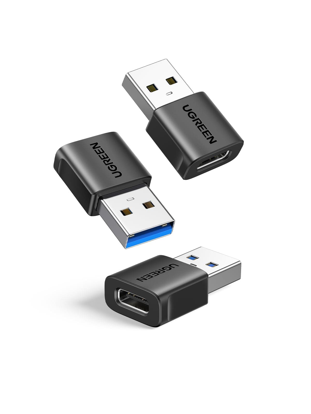 UGREEN Adaptador USB C Hembra USB 3.0 Macho 3 Unidades