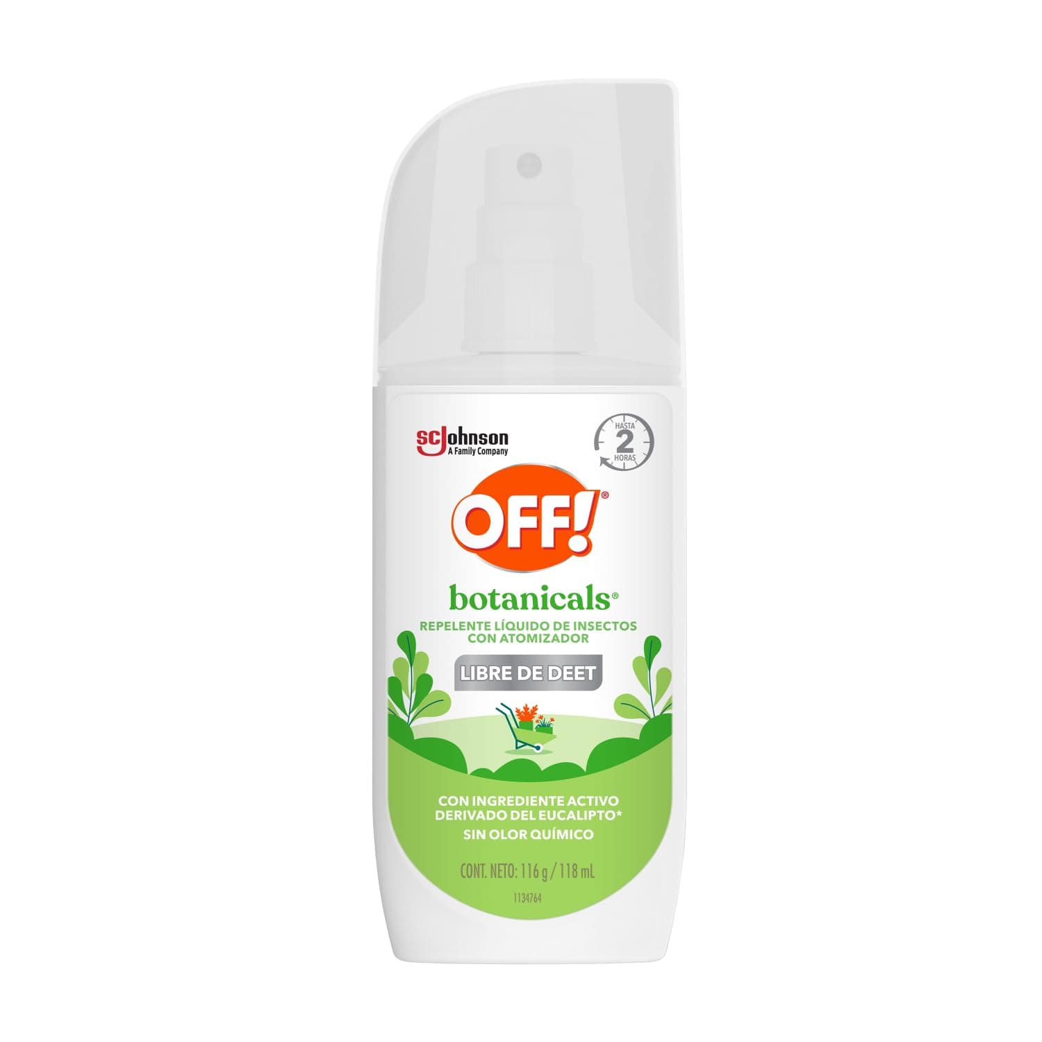 OFF! Botanicals Repelente de Mosquitos Líquido en Spray, 118 ml
