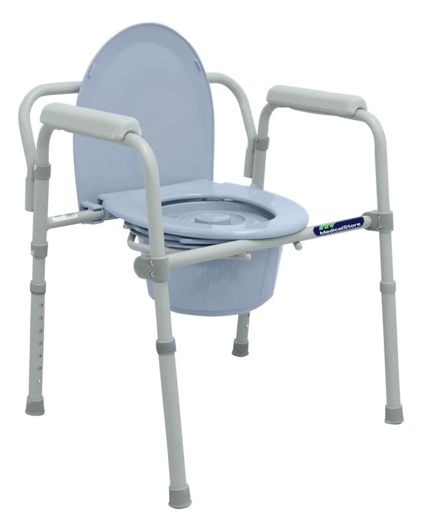 O2 OXIPLUS - MEDICAL STORE de Lujo Silla Modelo 52103-3 en 1: Comodo, Asiento Aumento Inodoro y