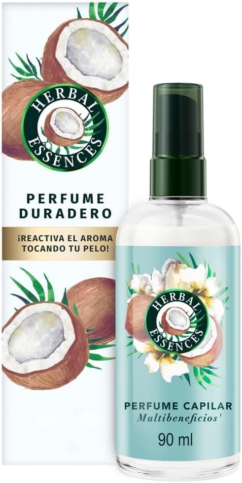 Herbal Essences, Perfume Capilar Duradero Multibeneficios', Hidratación, Anti Frizz, Brillo &