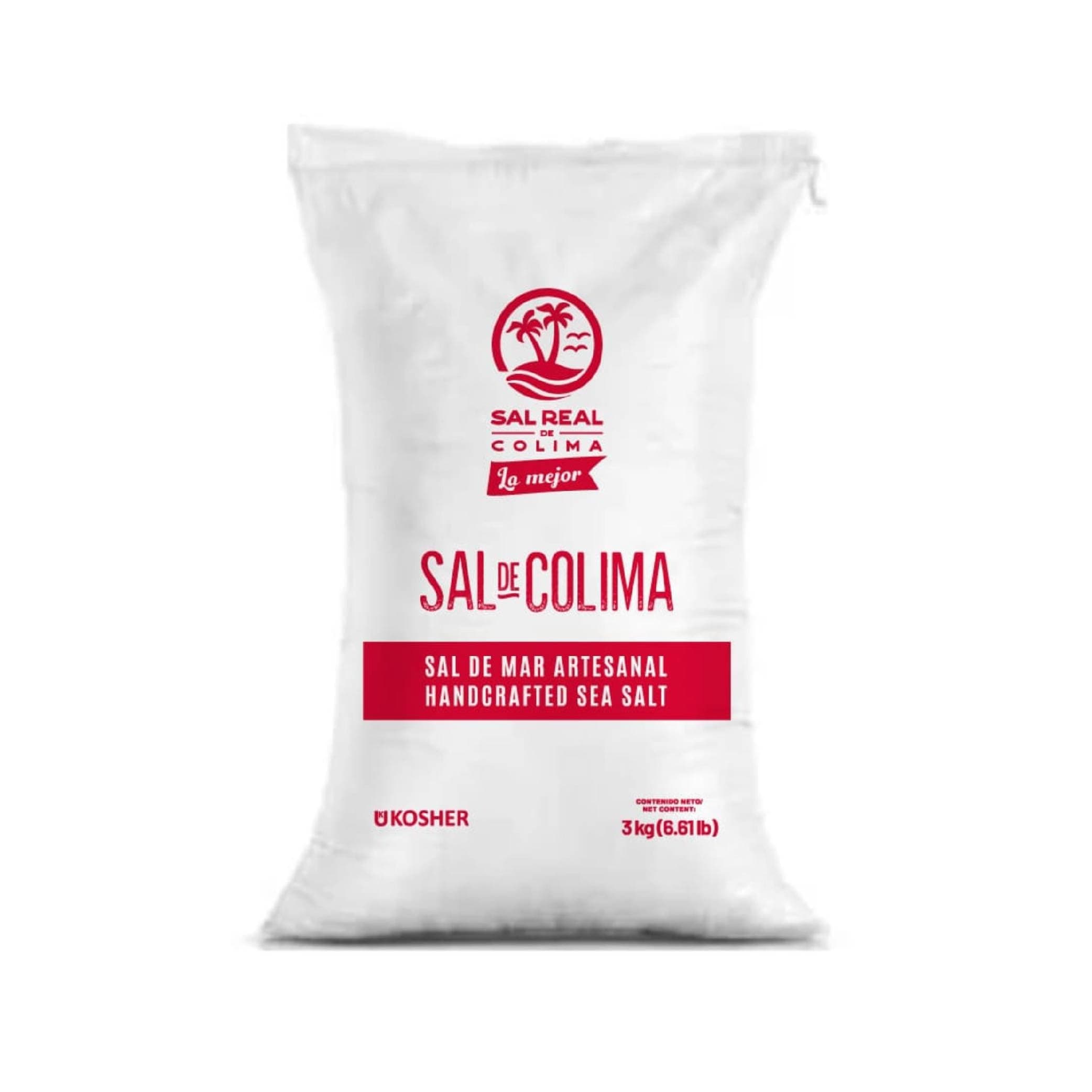 Sal de mar en grano 100% artesanal y natural costal 3 kg
