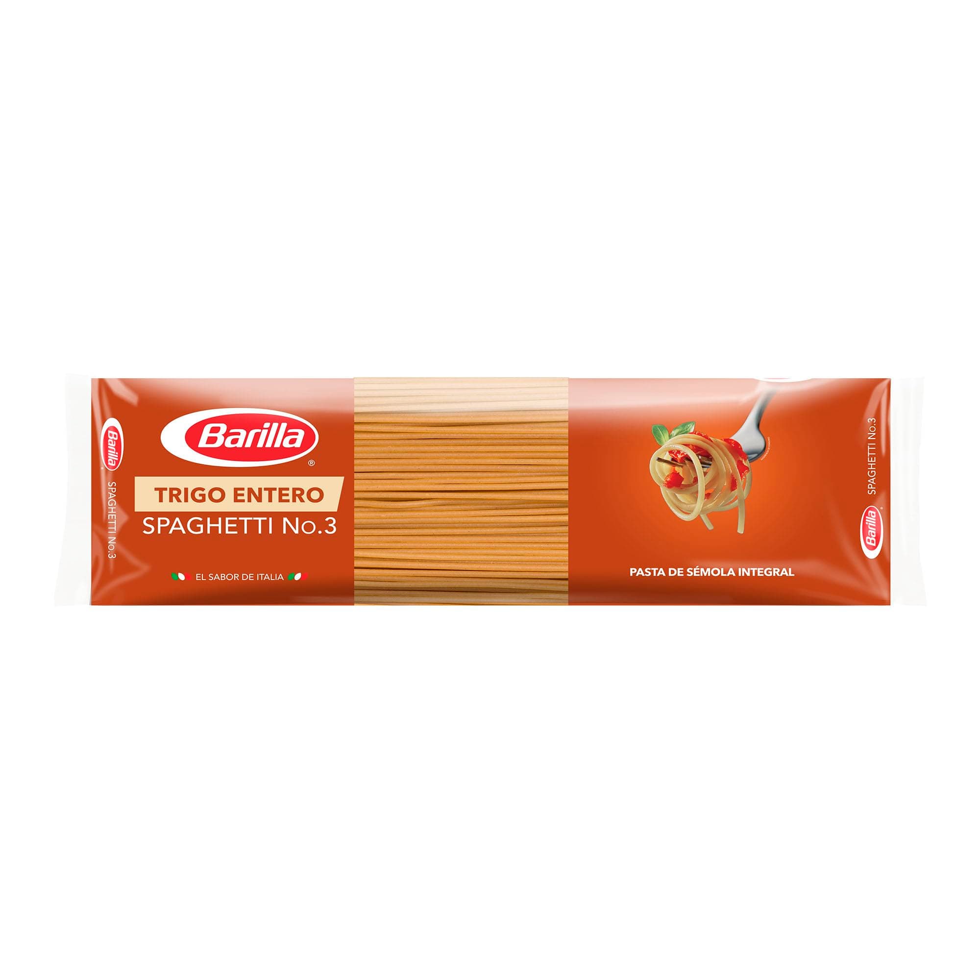 Barilla Pasta Trigo Entero Spaghetti No. 3 400 g