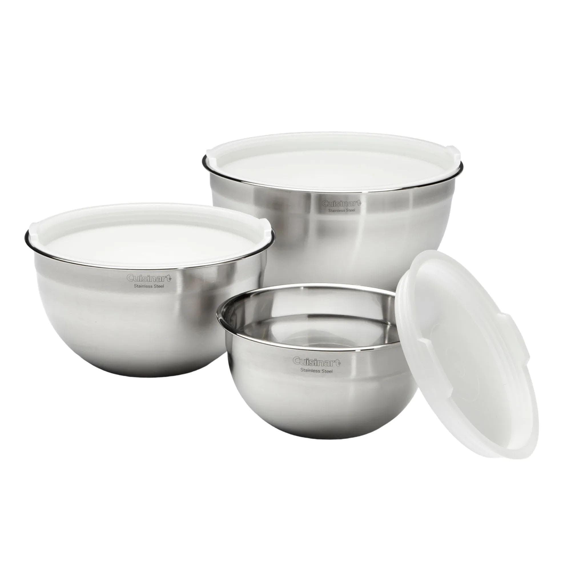 Cuisinart Set de 3 tazones para mezclar de acero