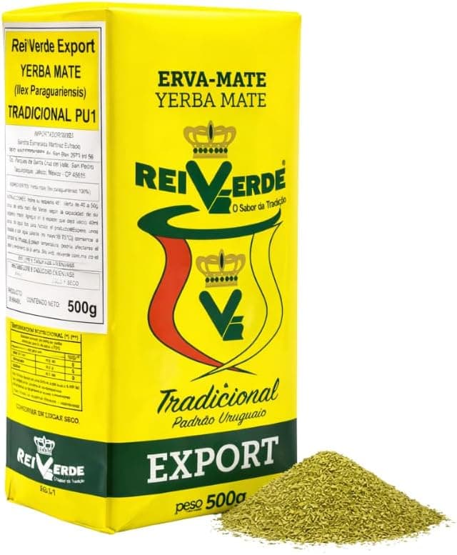 Yerba Mate Rei Verde Tradicional 500g - Molienda uruguaya