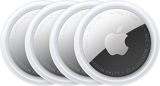AirTag de Apple (2.ª generación) 4 Piezas: Rastreador para Llavero