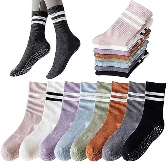 8 Pares de Calcetines Largos de Yoga