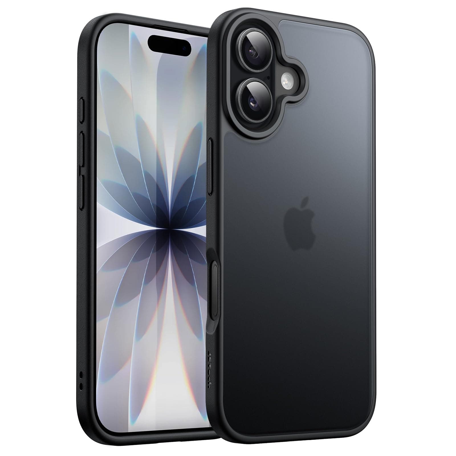 JETech Funda Mate para iPhone 17, Negro