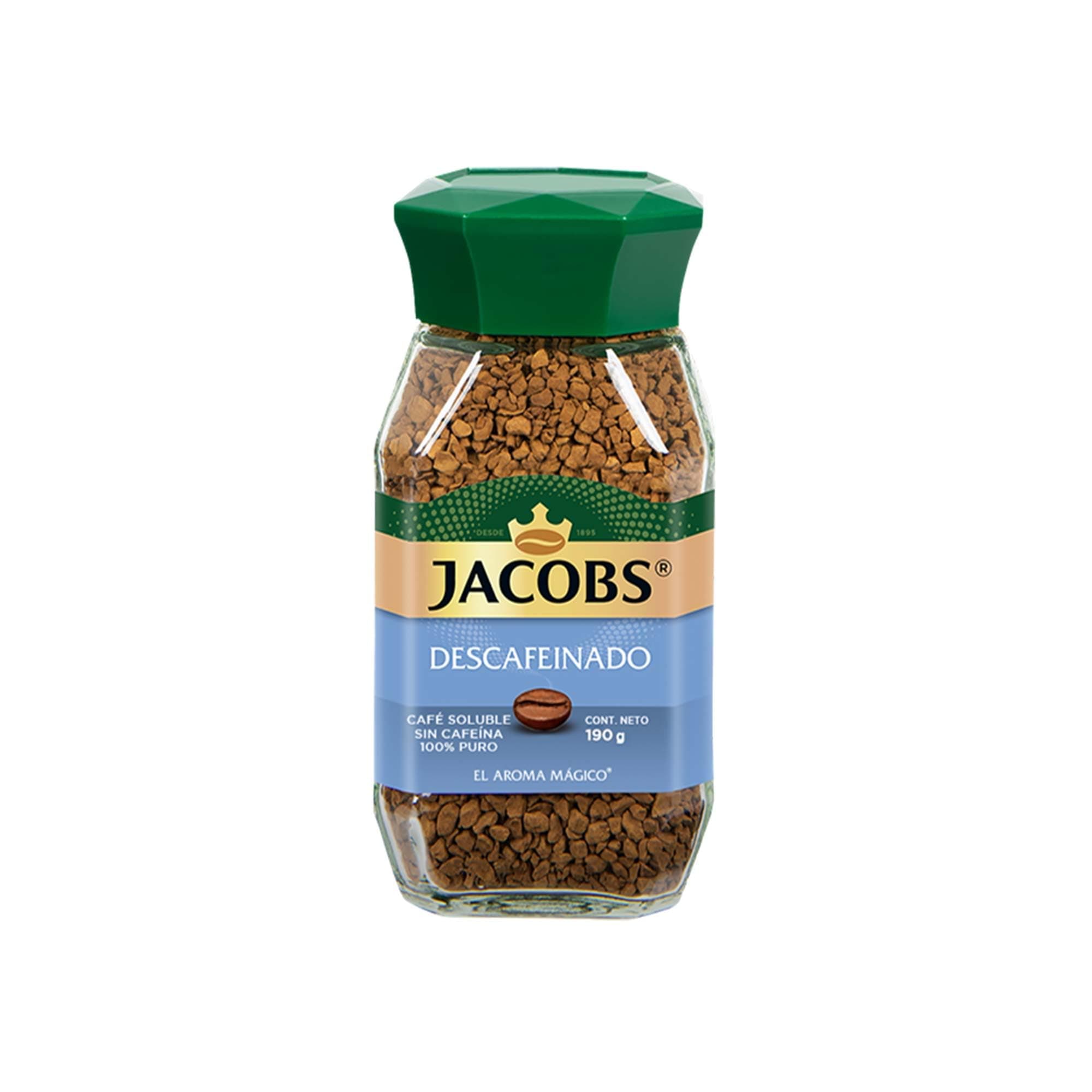 Jacobs Descafeinado | 190g | Café Soluble Liofilizado Descafeinado