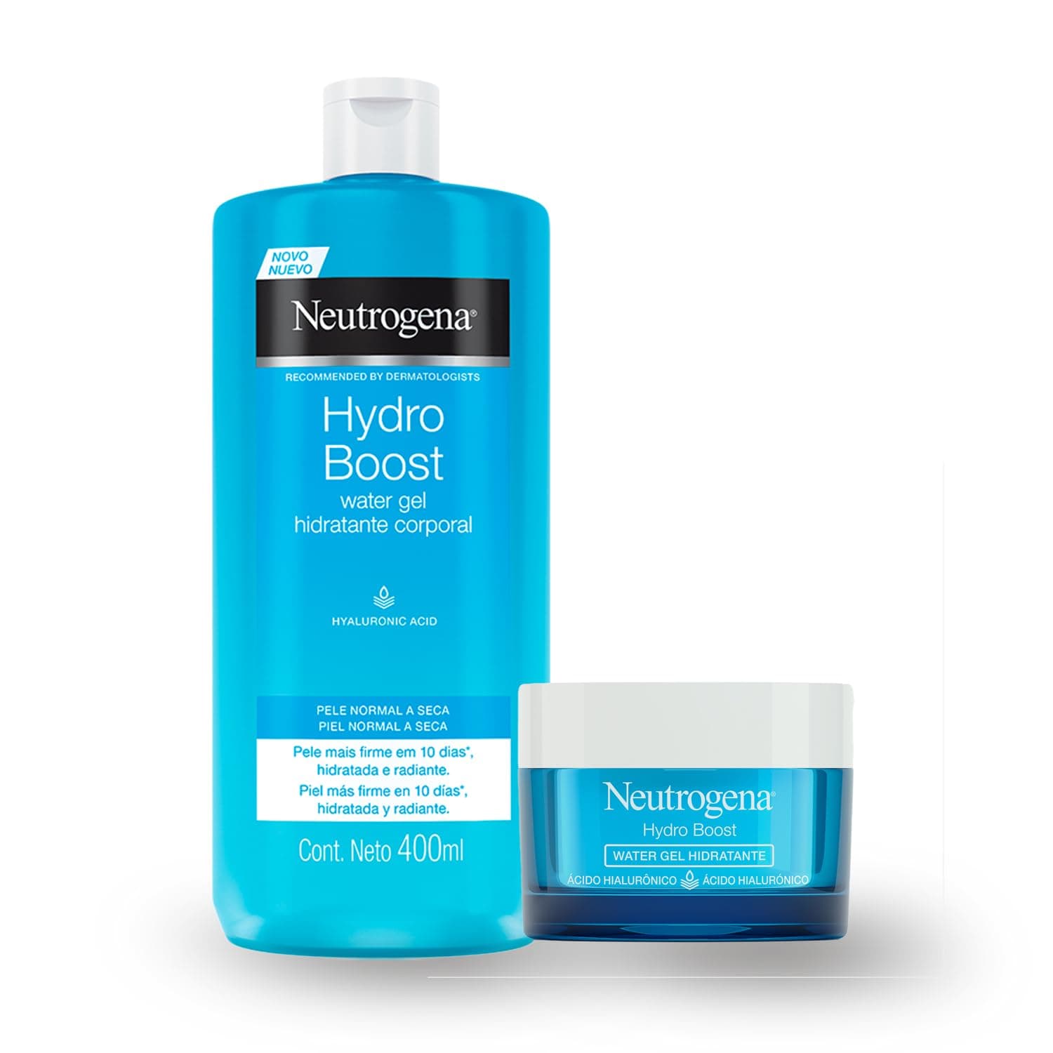 Neutrogena Pack Hydroboost Acido Hialuronico Gel Crema 400 ml + Water Gel 50 gr