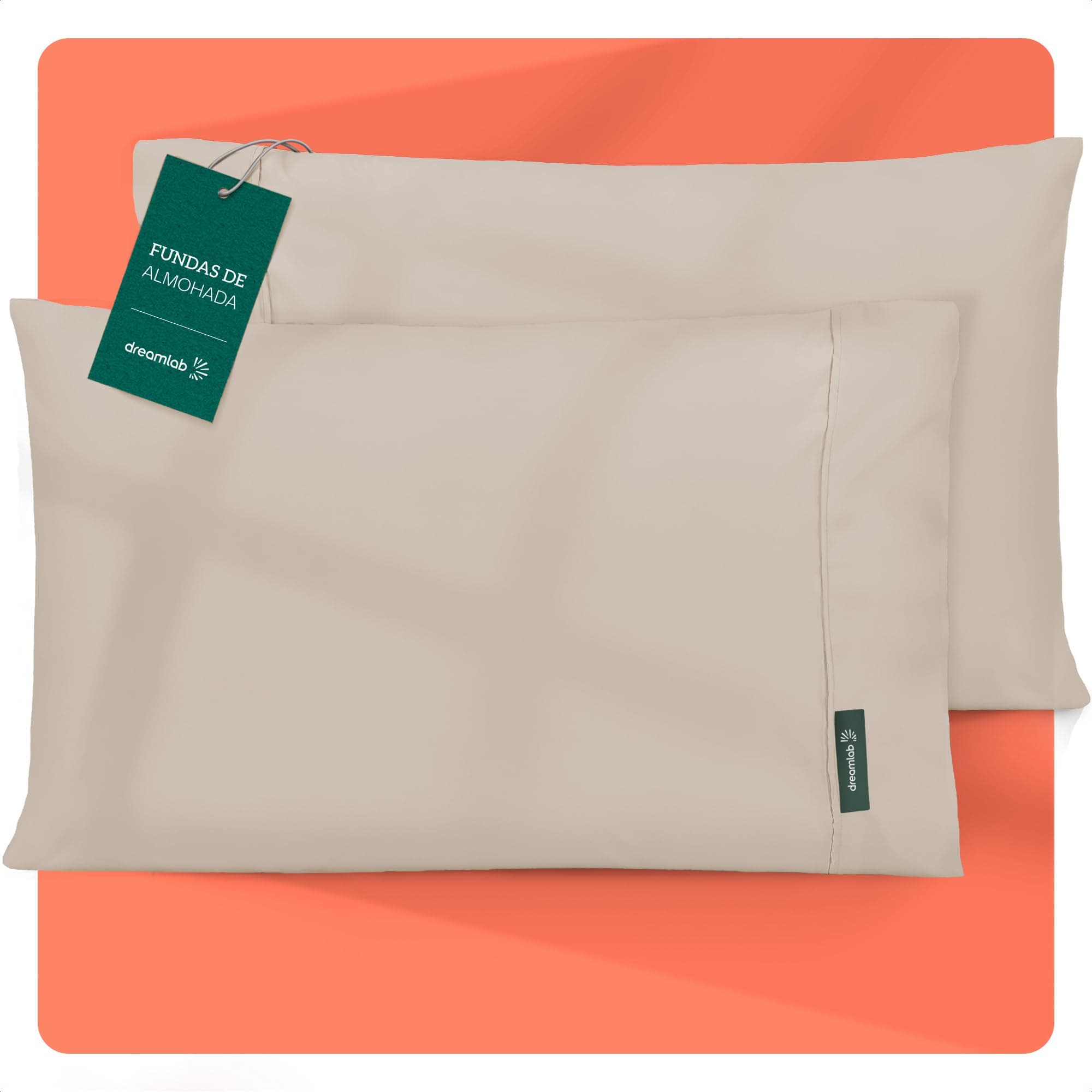 Dreamlab 2 Pack de Fundas de Almohada Premier 1800 Collection