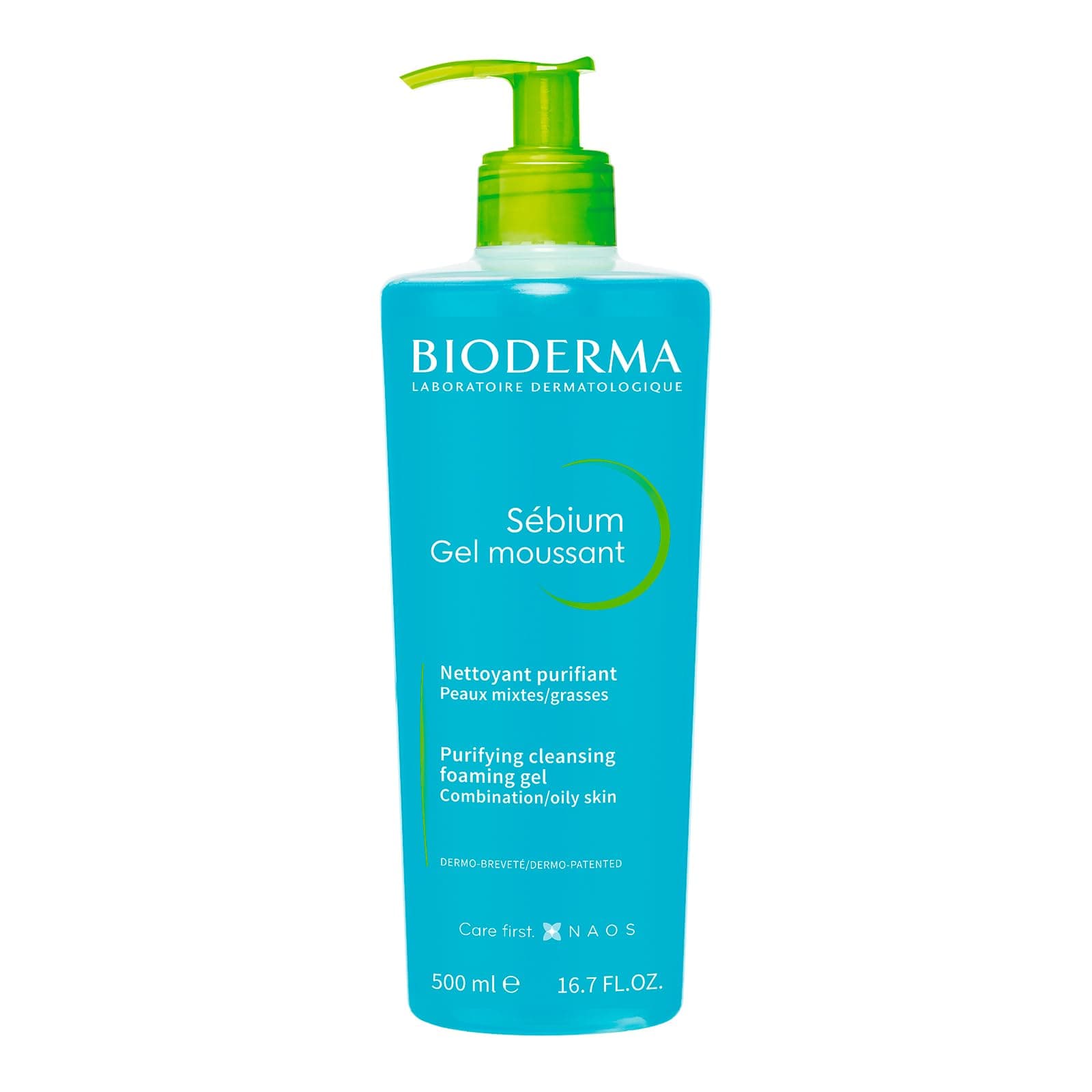 BIODERMA, Sébium Gel Moussant, Limpiador Facial Menos Imperfecciones, Skincare Piel Grasa, Suave y