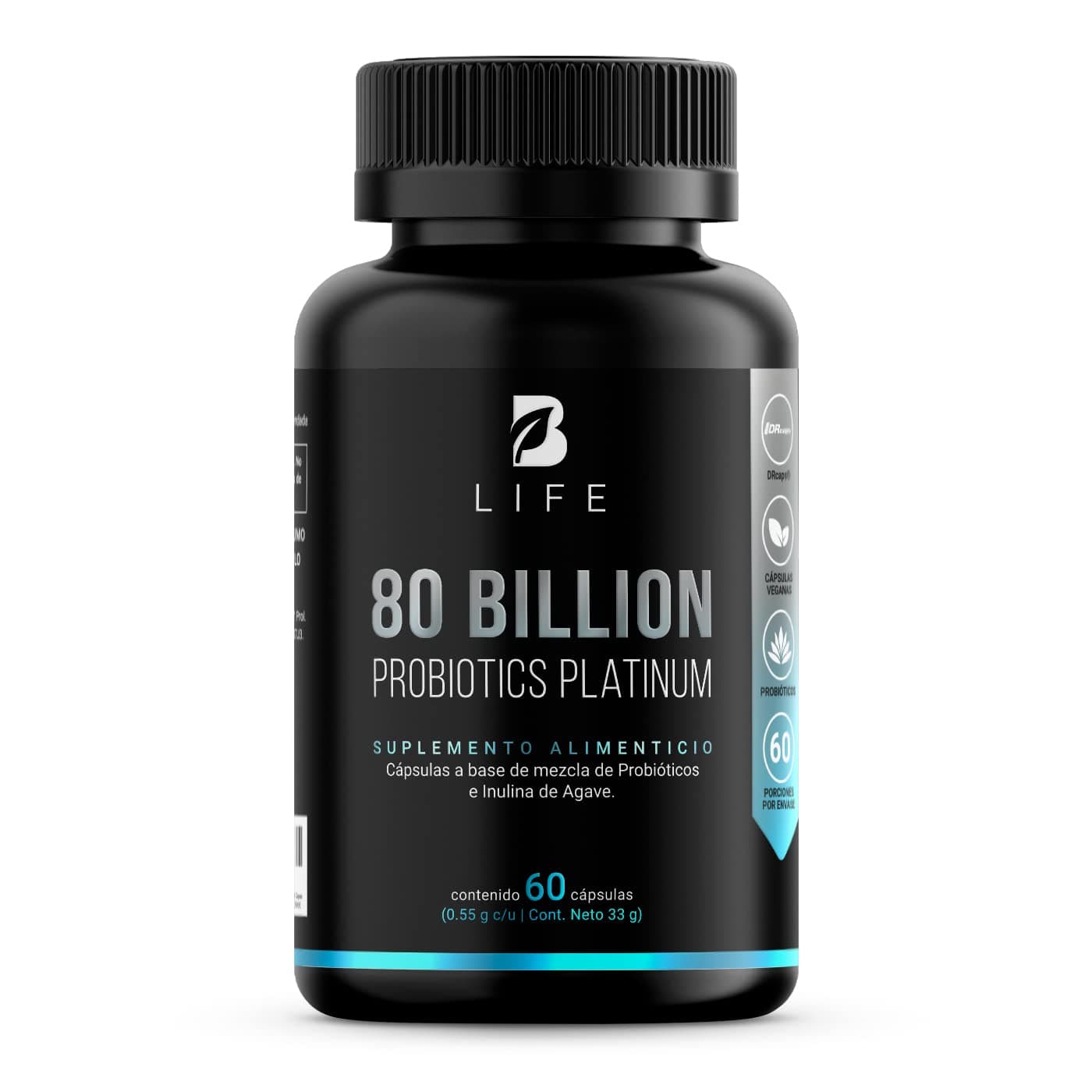 B Life Probióticos 80 Billones con 11 Cepas 60 Cápsulas Veganas DRcaps