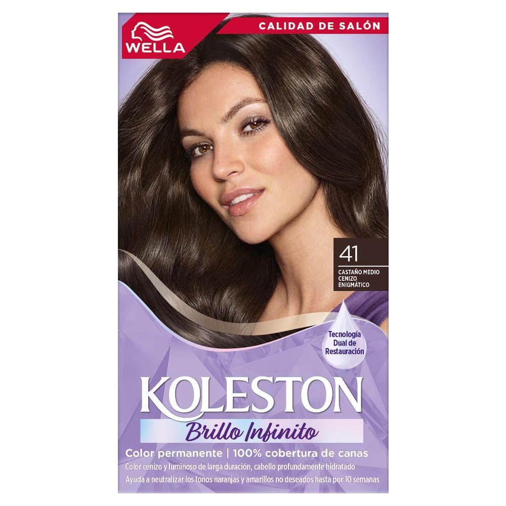 Koleston Tinte Permanente 41 Castaño Medio Cenizo Enigmatico