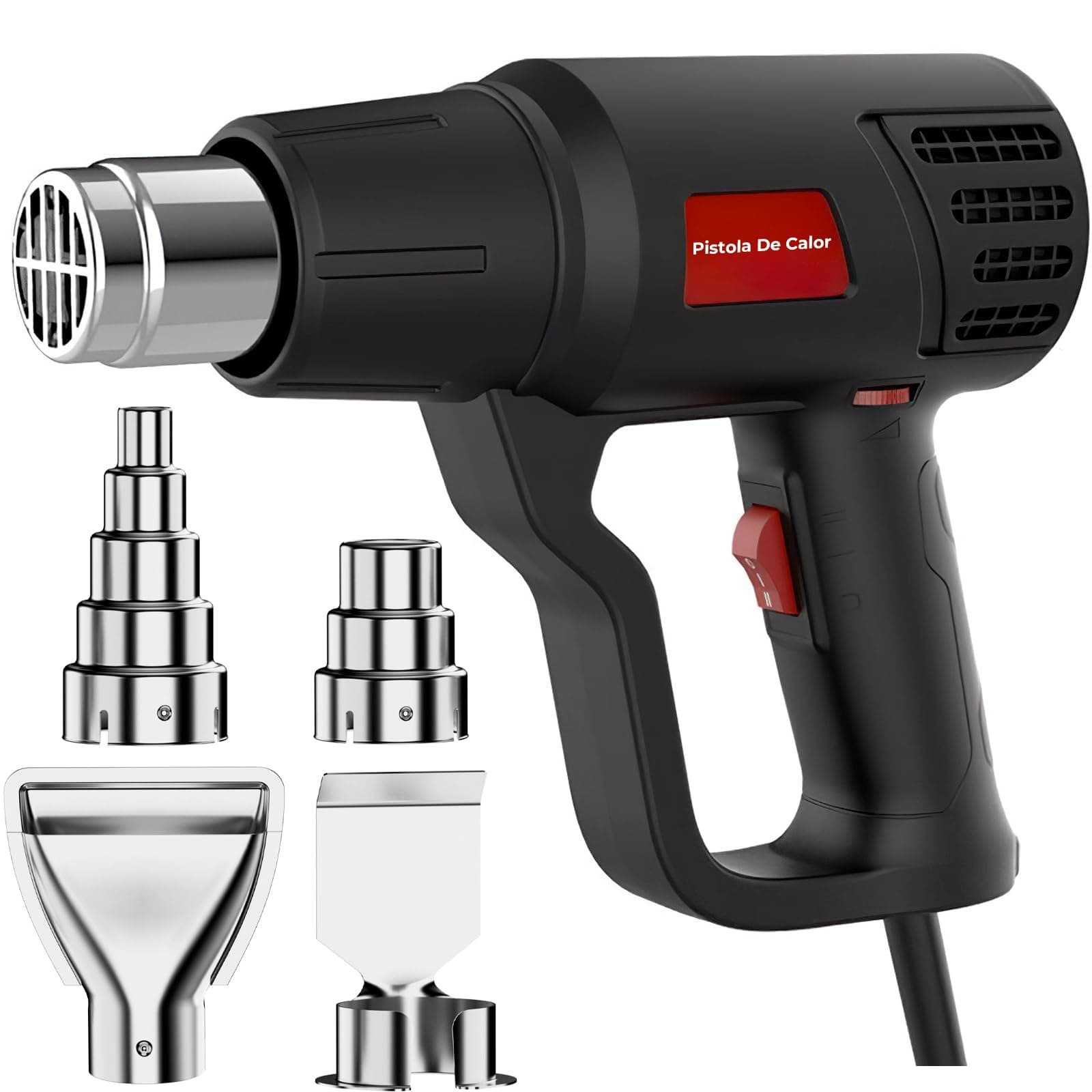 Pistola de Calor 2000W Control de Temperatura Variable 50-600℃