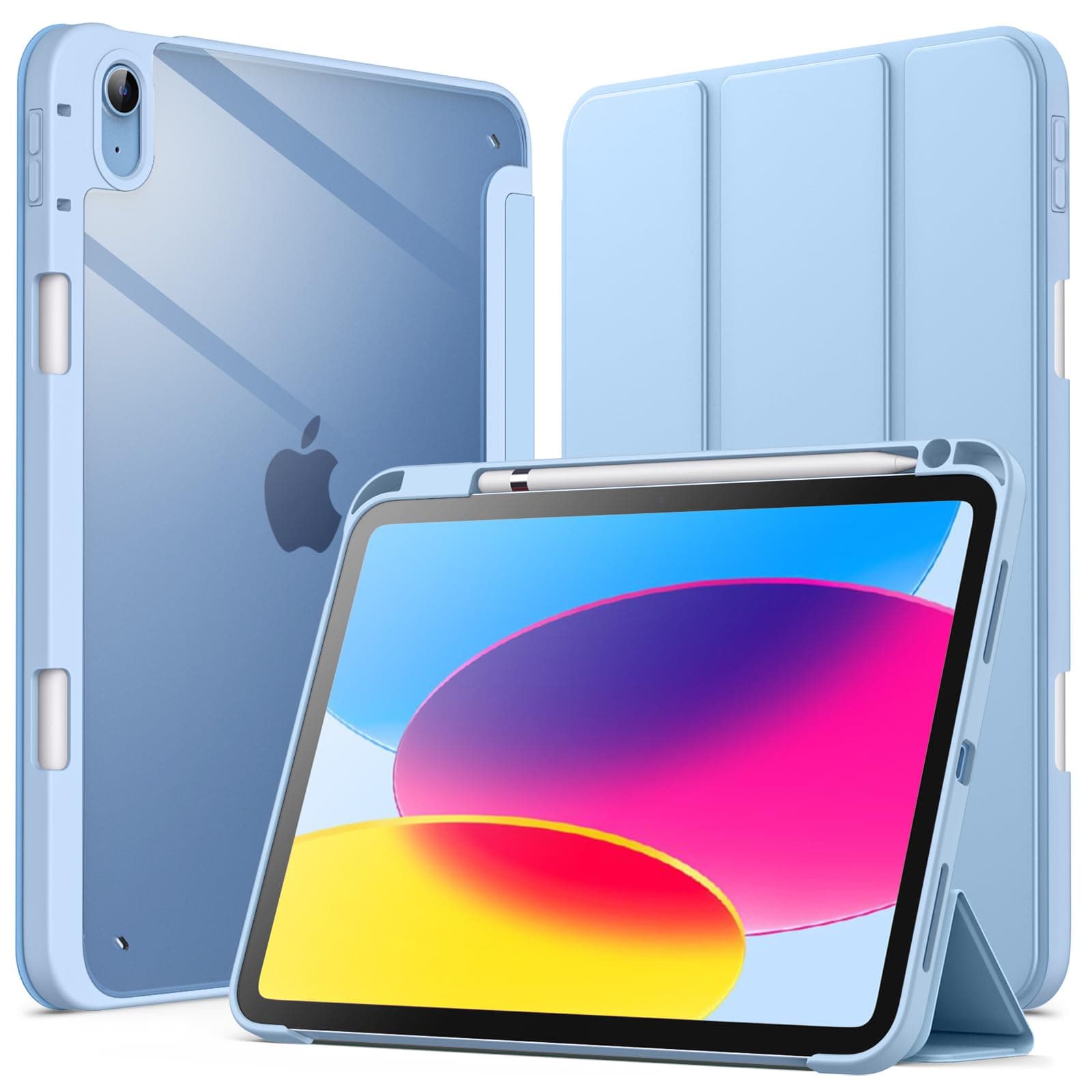 JETech Funda para iPad (A16) 11.ª/10.ª Gen, Cielo Azul