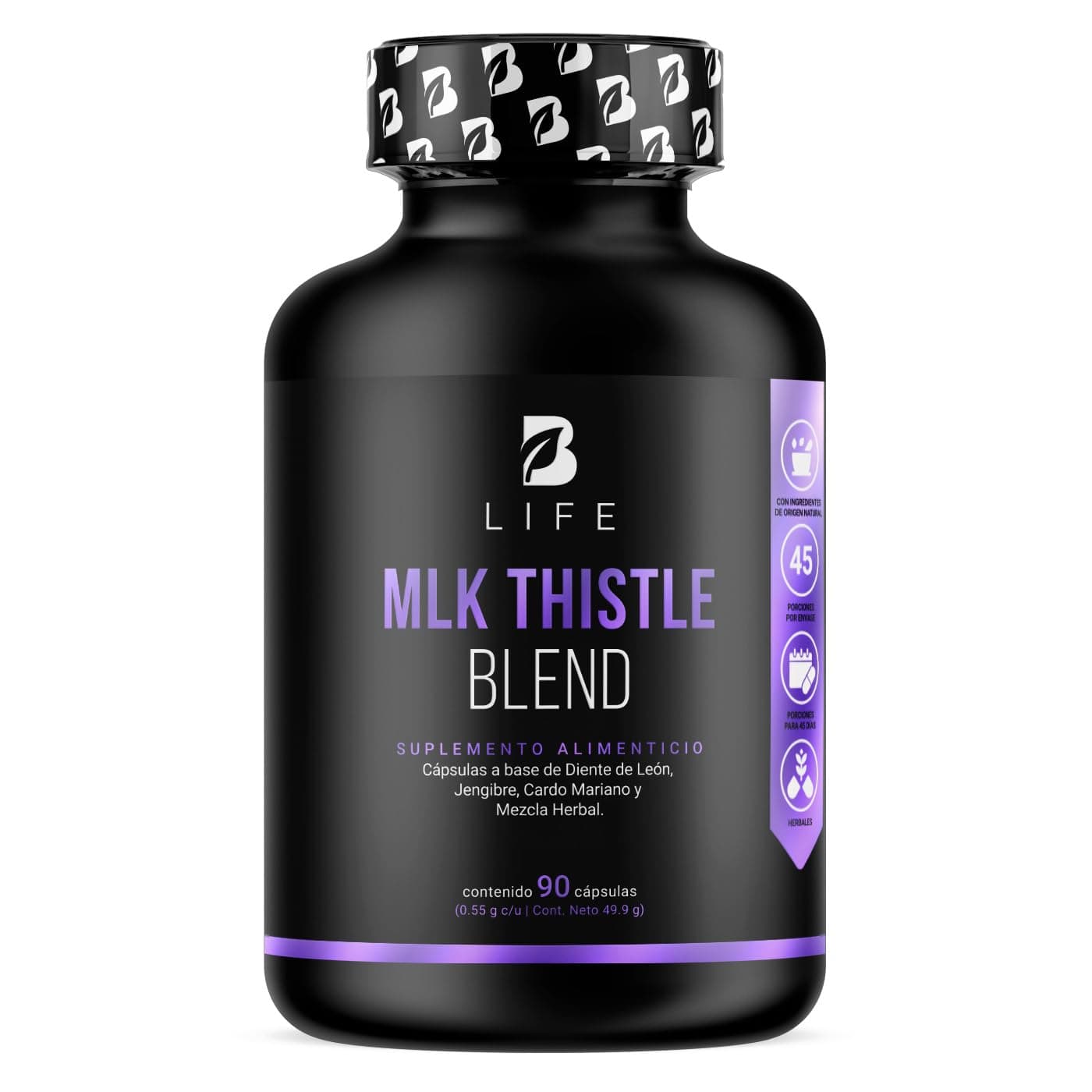 B Life Mezcla Herbal con Cardo Mariano 90 cápsulas