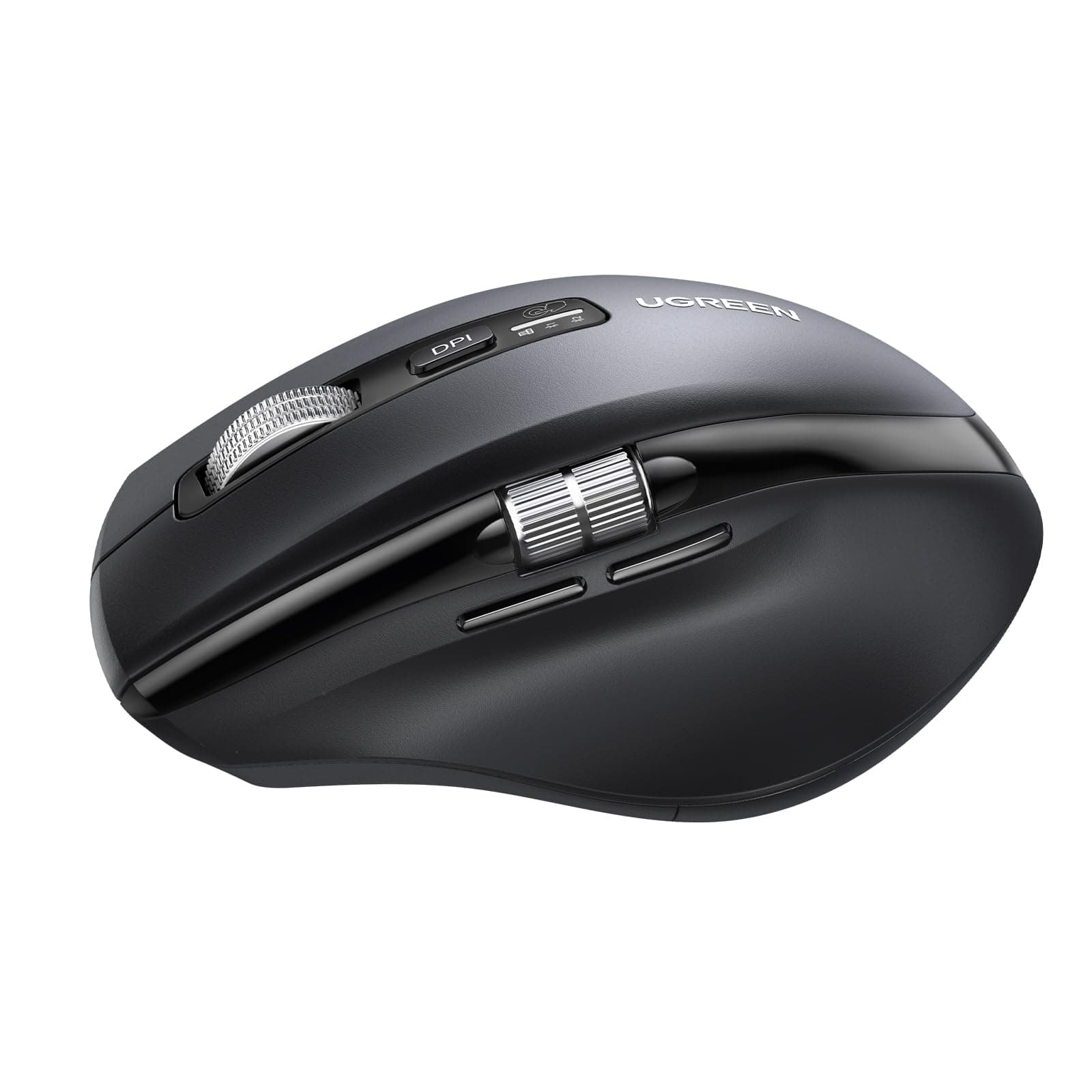 UGREEN Mouse Inalámbrico de Desplazamiento Ultrarrápido, 2.4G & Bluetooth