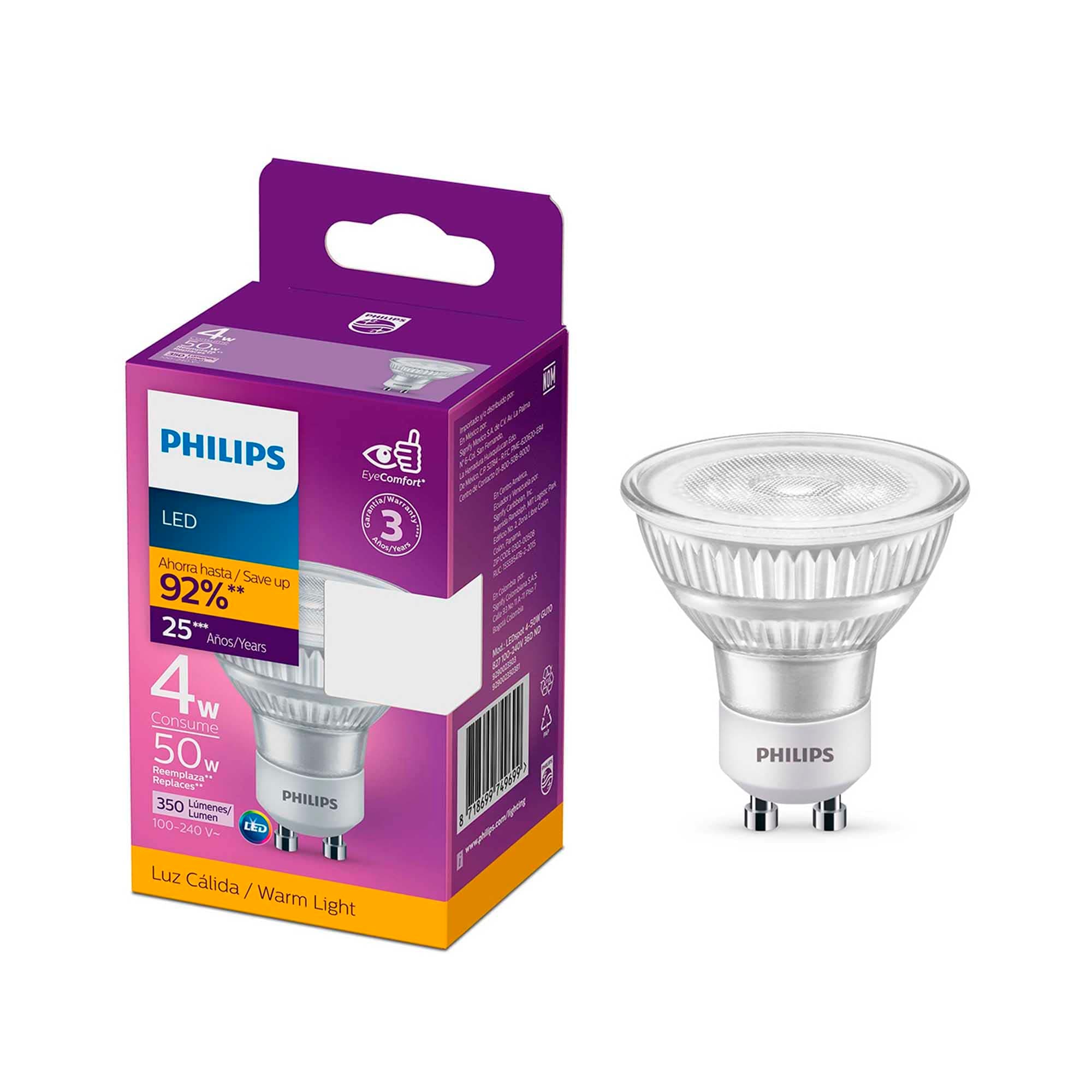 Philips LED Spot luz cálida de 4 watts