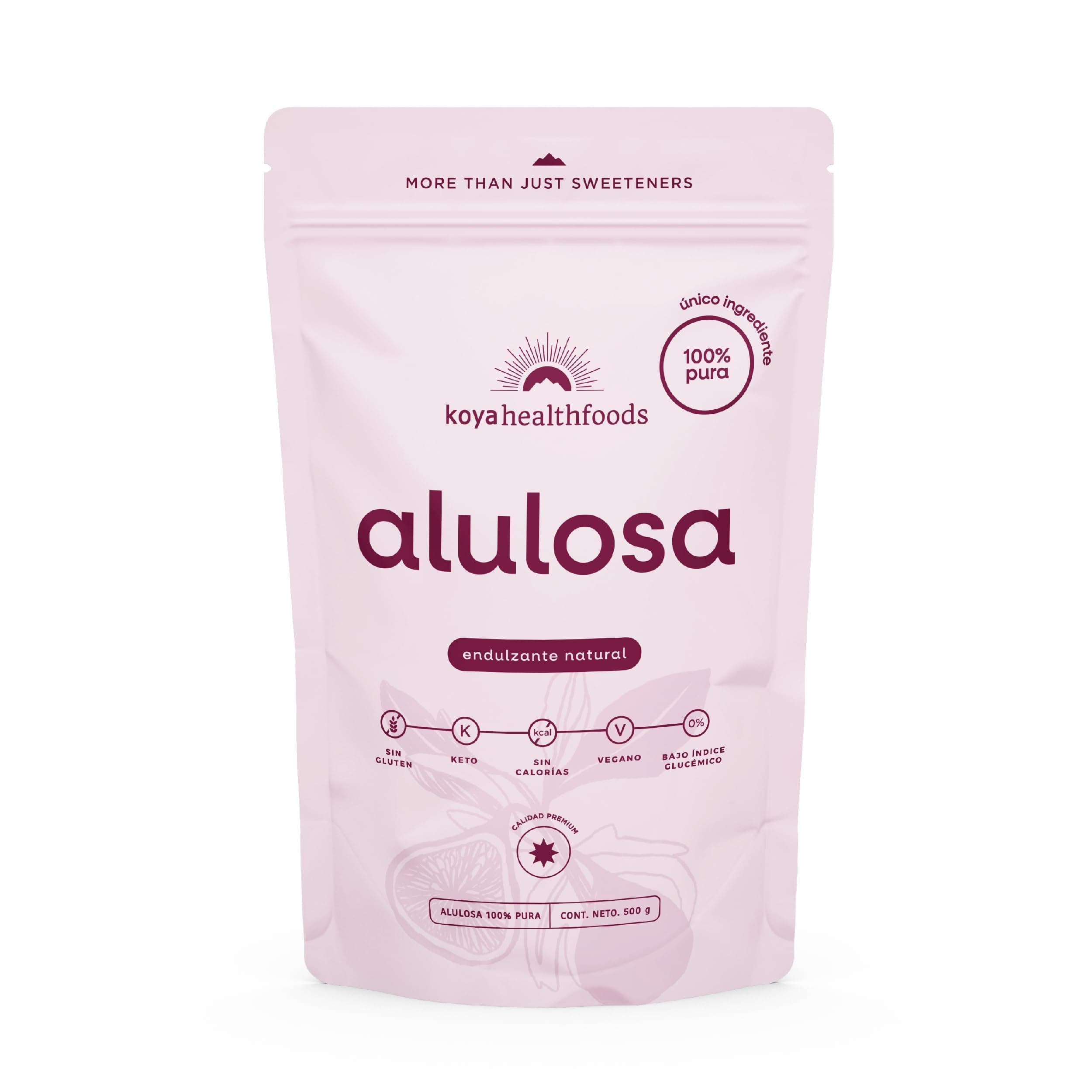 Alulosa en Polvo 100% pura Endulzante Natural Keto Unico Ingrediente KOYA