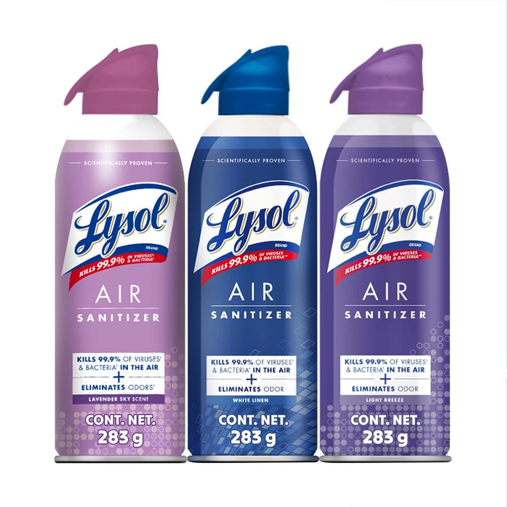 Lysol Air Sanitizer Spray Aromatizante y Desinfectante