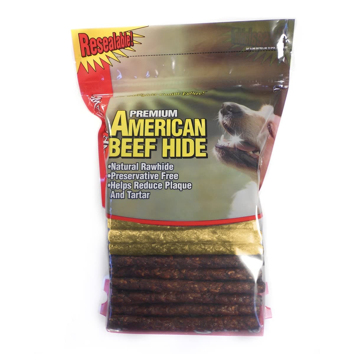 Canine Chews Premios para Perro Palitos De Carnaza 100% Res 100 Piezas (Mixto)