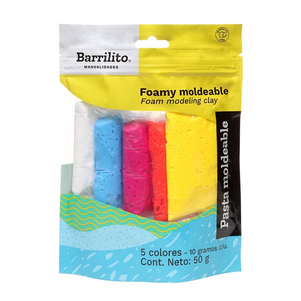 Barrilito Foamy Moldeable para Manualidades y Actividades Escolares
