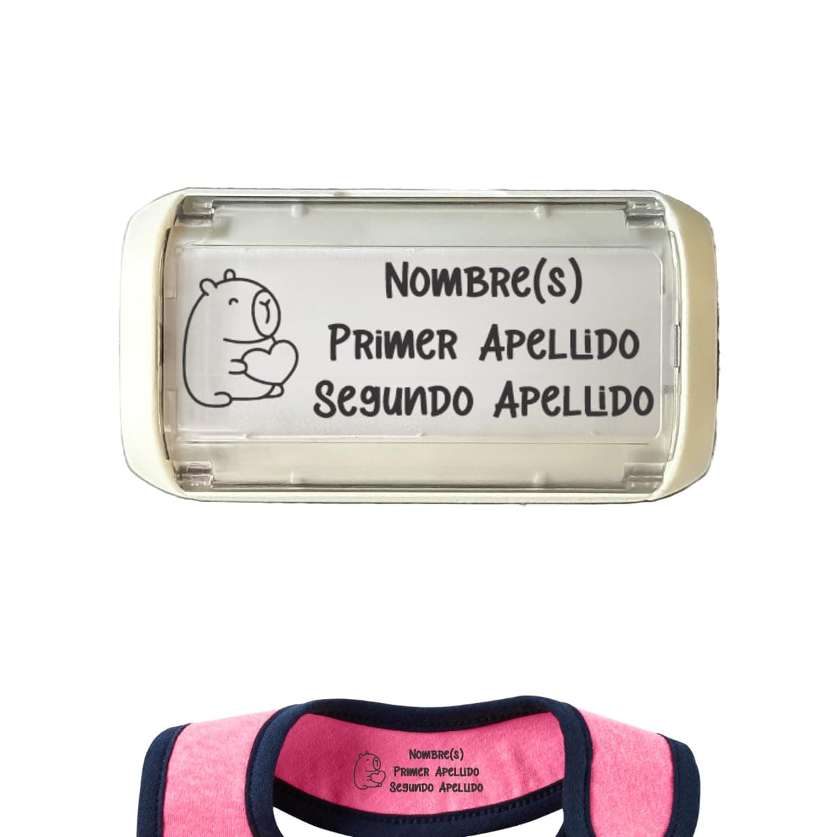 Sello Para Ropa Personalizado WRLD – Marca Uniformes Escolares y Guardería en Segundos – Tinta