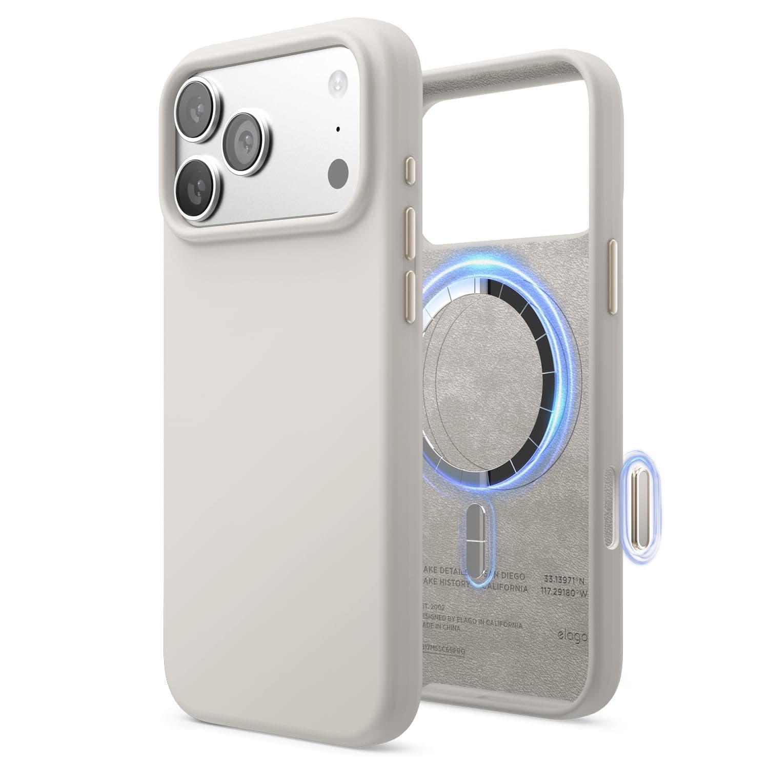 elago Funda Magnética de Silicona para iPhone 17 Pro MAX (6,9)