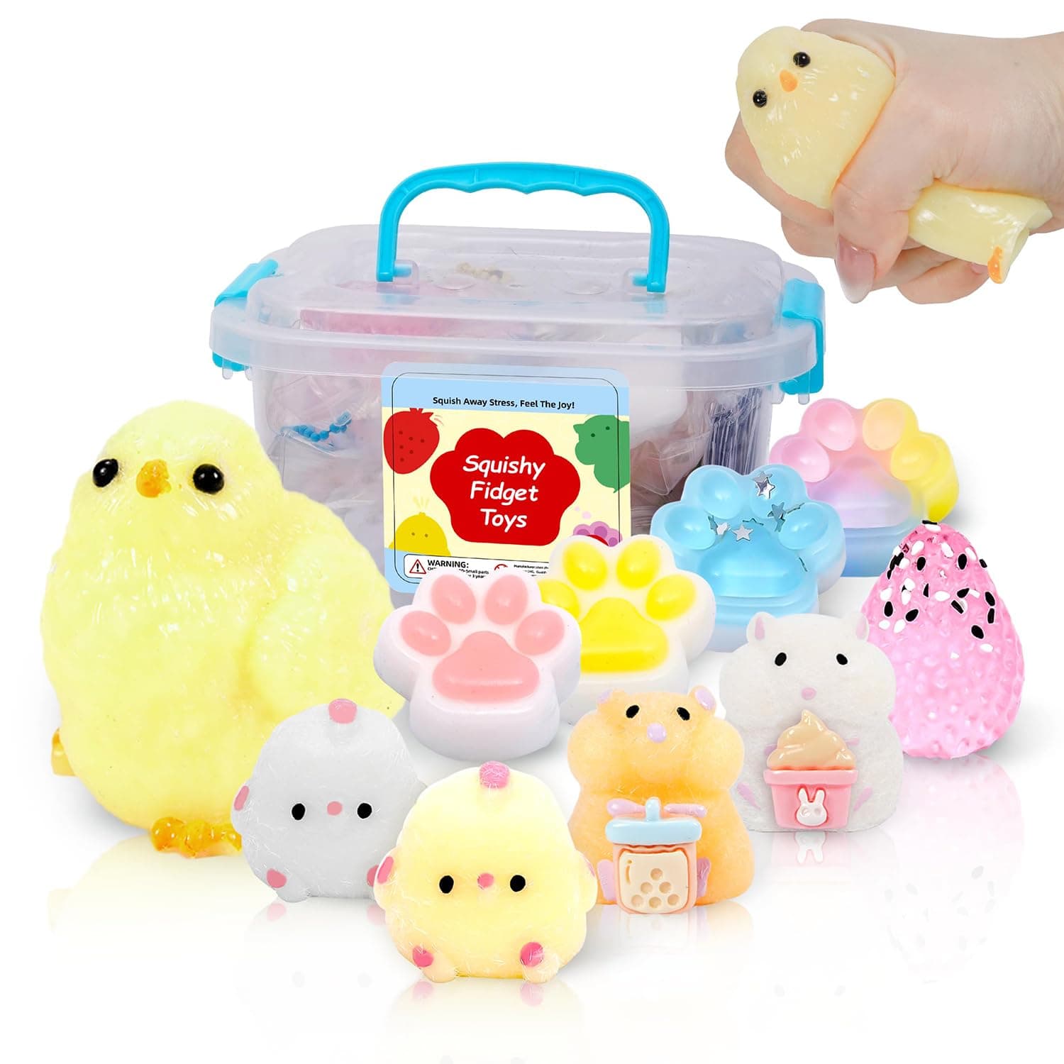 BPDDKA 10 Piezas de Peluche Suaves para Fiestas, Adorables Juguetes Sensoriales para Aliviar El