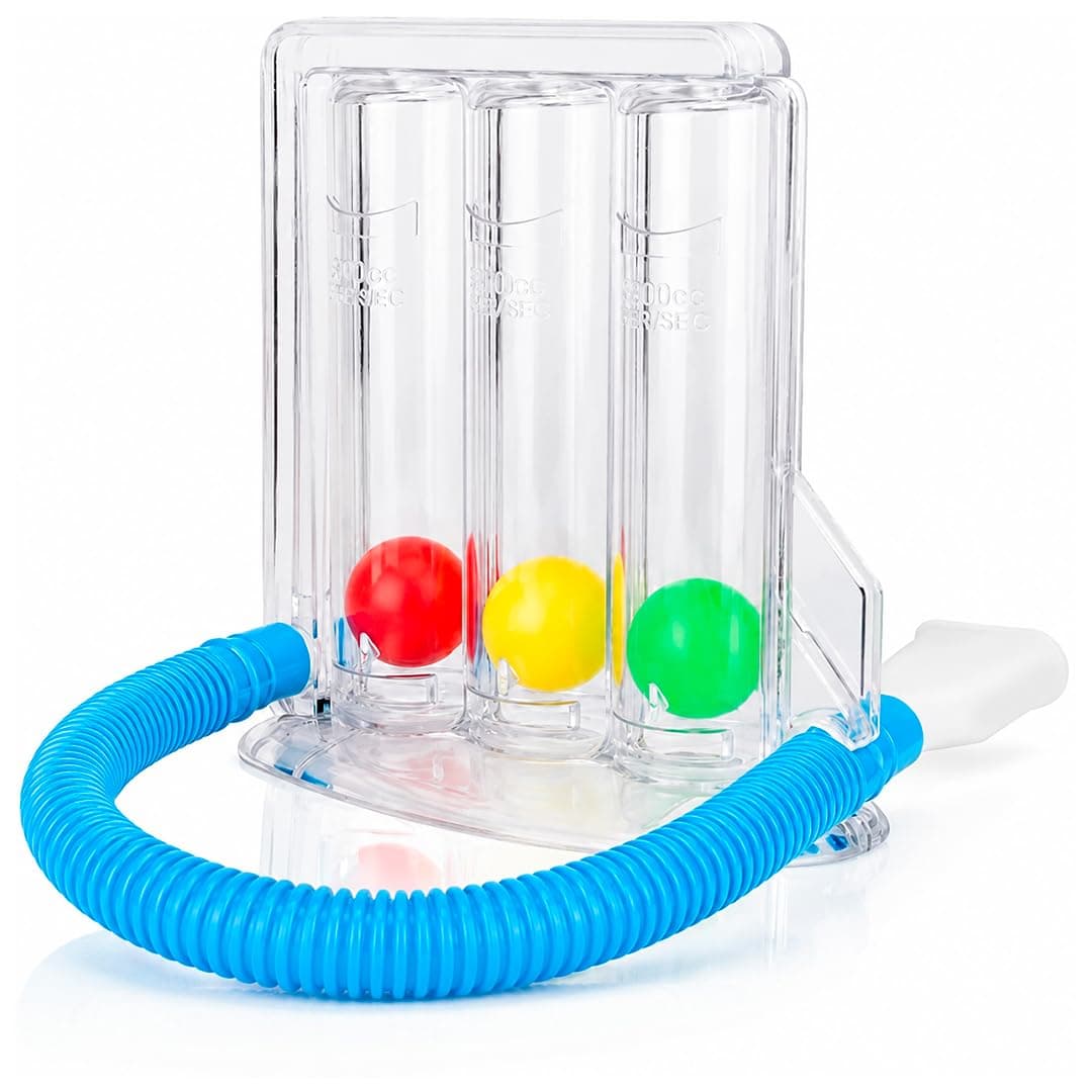 Inspirómetro Espirómetro Respiratorio de 3 Bolas Lavable