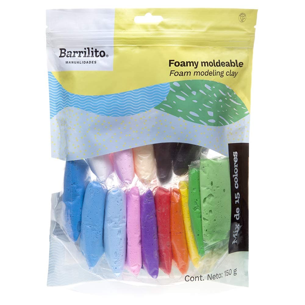 Barrilito Foamy Moldeable Mix 15 Bolsitas 150g
