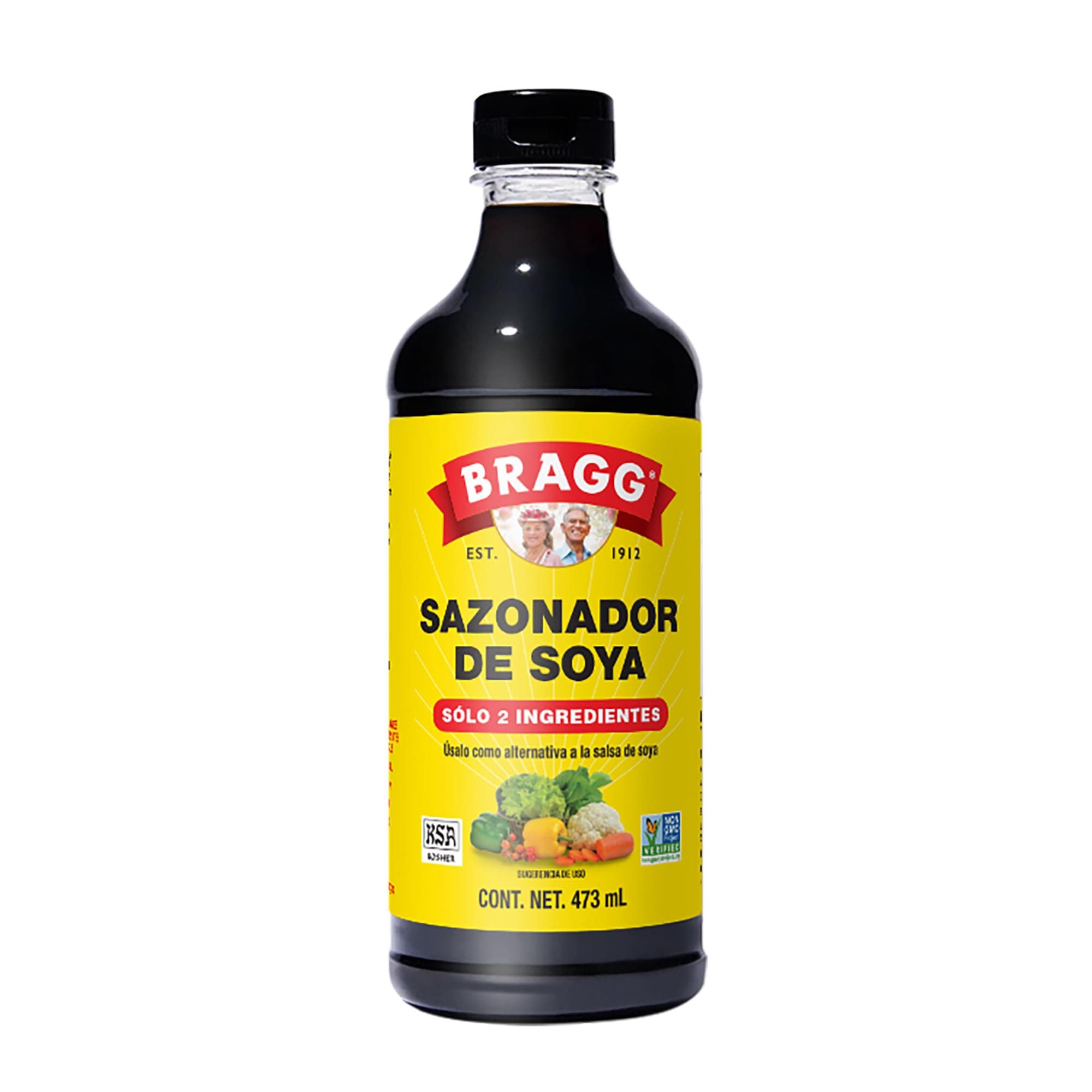 BRAGG, Sazonador De Soya Sin Gluten Con Proteina Vegetal, 473 ml