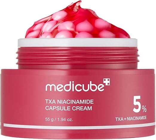 medicube TXA+Niacinamide Capsule Cream como el siguiente paso para el cuidado después de las manchas