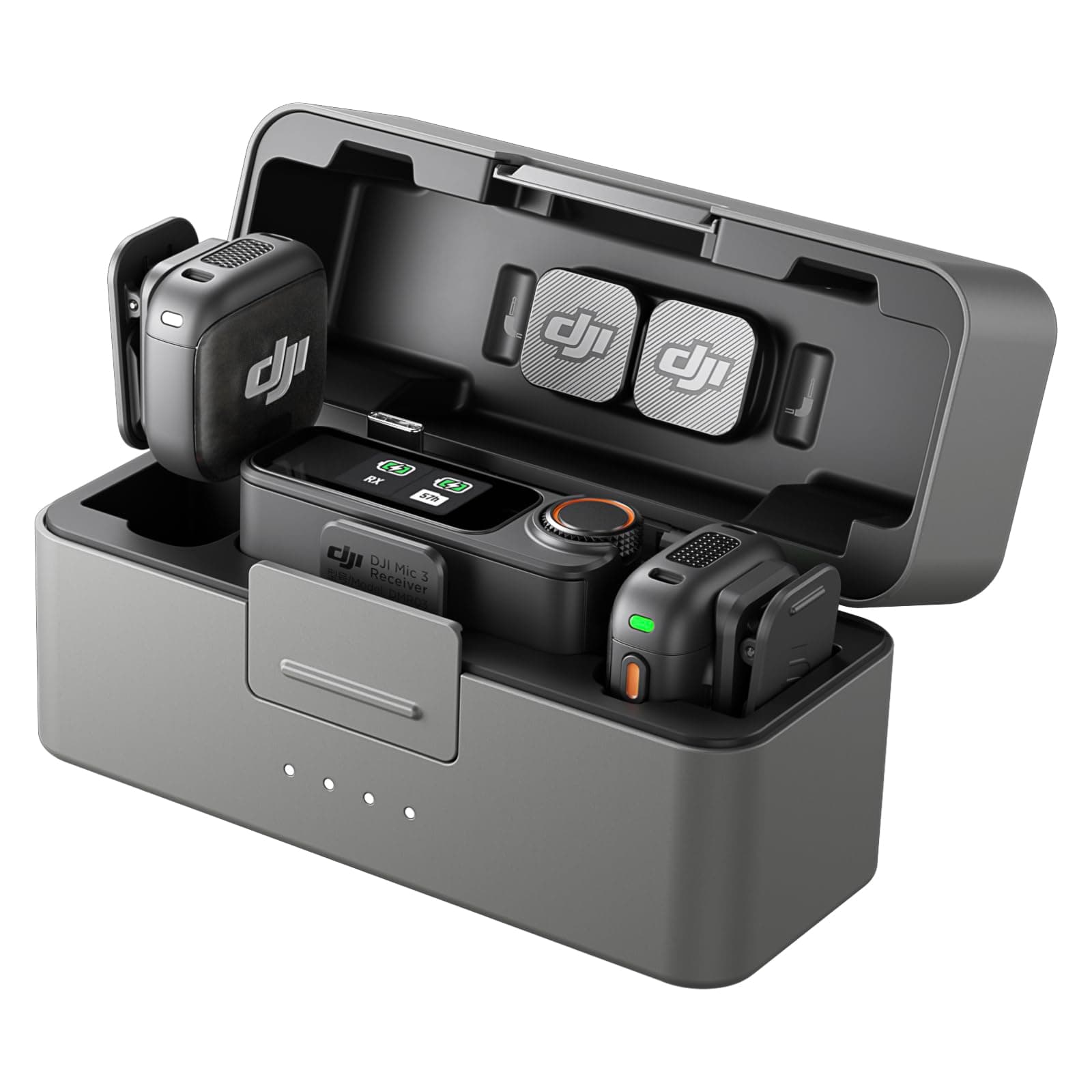 DJI Mic 3 (2 TX + 1 RX + Estuche de Carga), micrófono inalámbrico