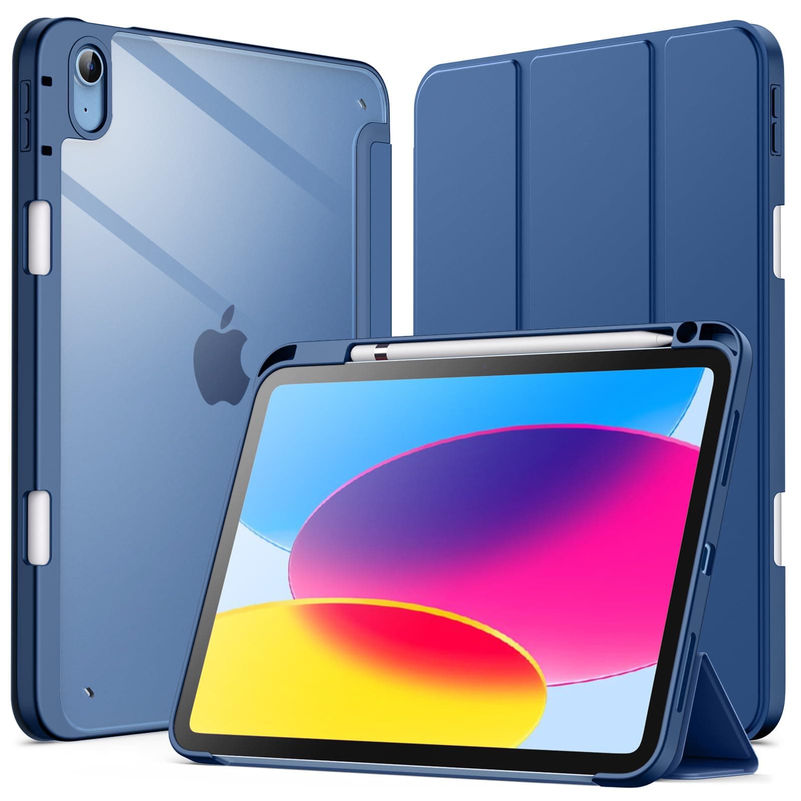 JETech Funda para iPad (A16) 11.ª/10.ª Gen, Marino