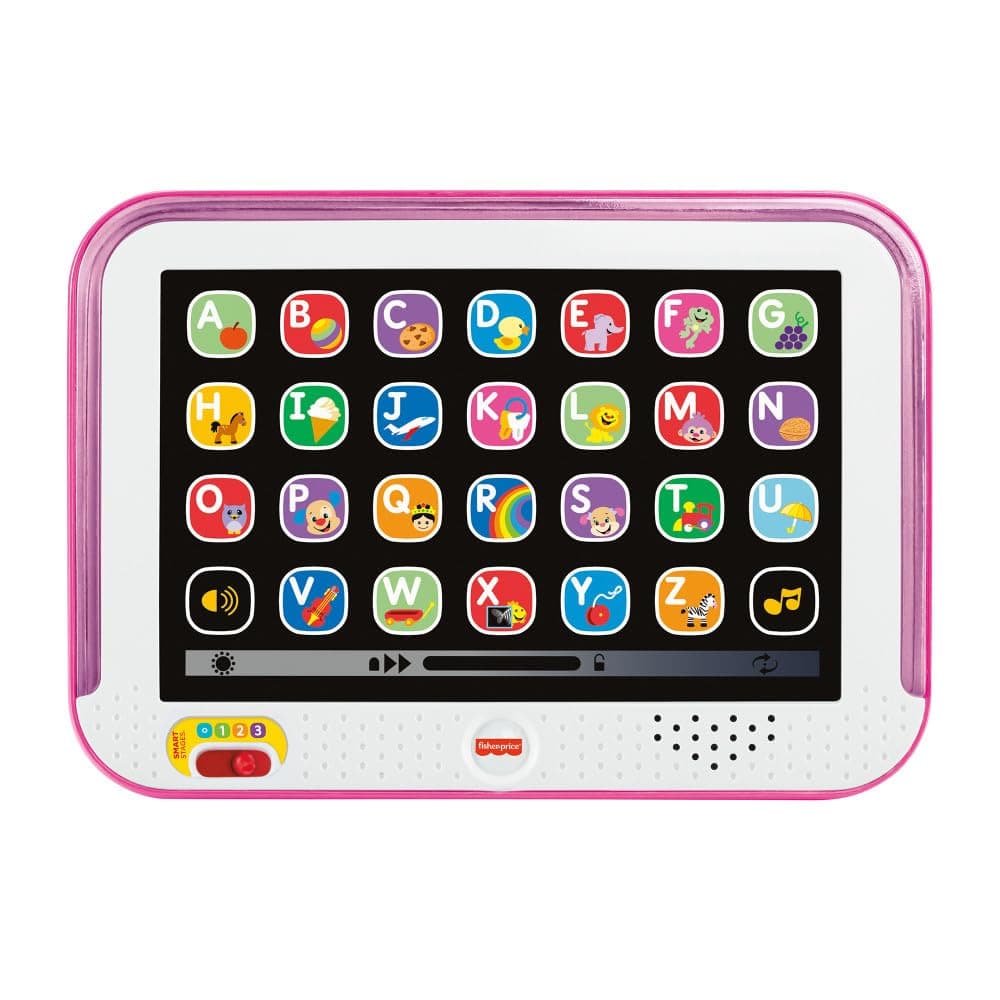 Fisher-Price Ríe y Aprende Juguete para Bebés Tablet De Aprendizaje Crece Conmigo Rosa
