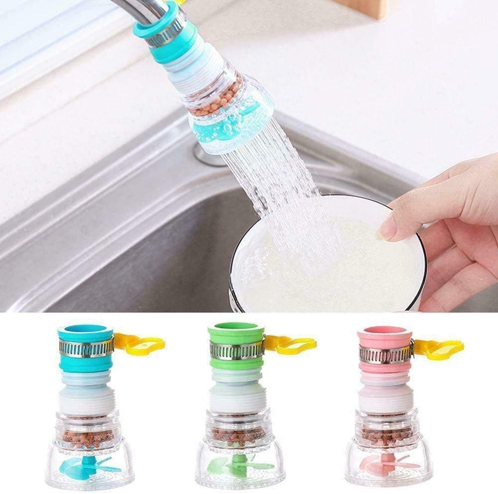 (3 piezas) Filtro de agua de boquilla de grifo giratorio de 360 °