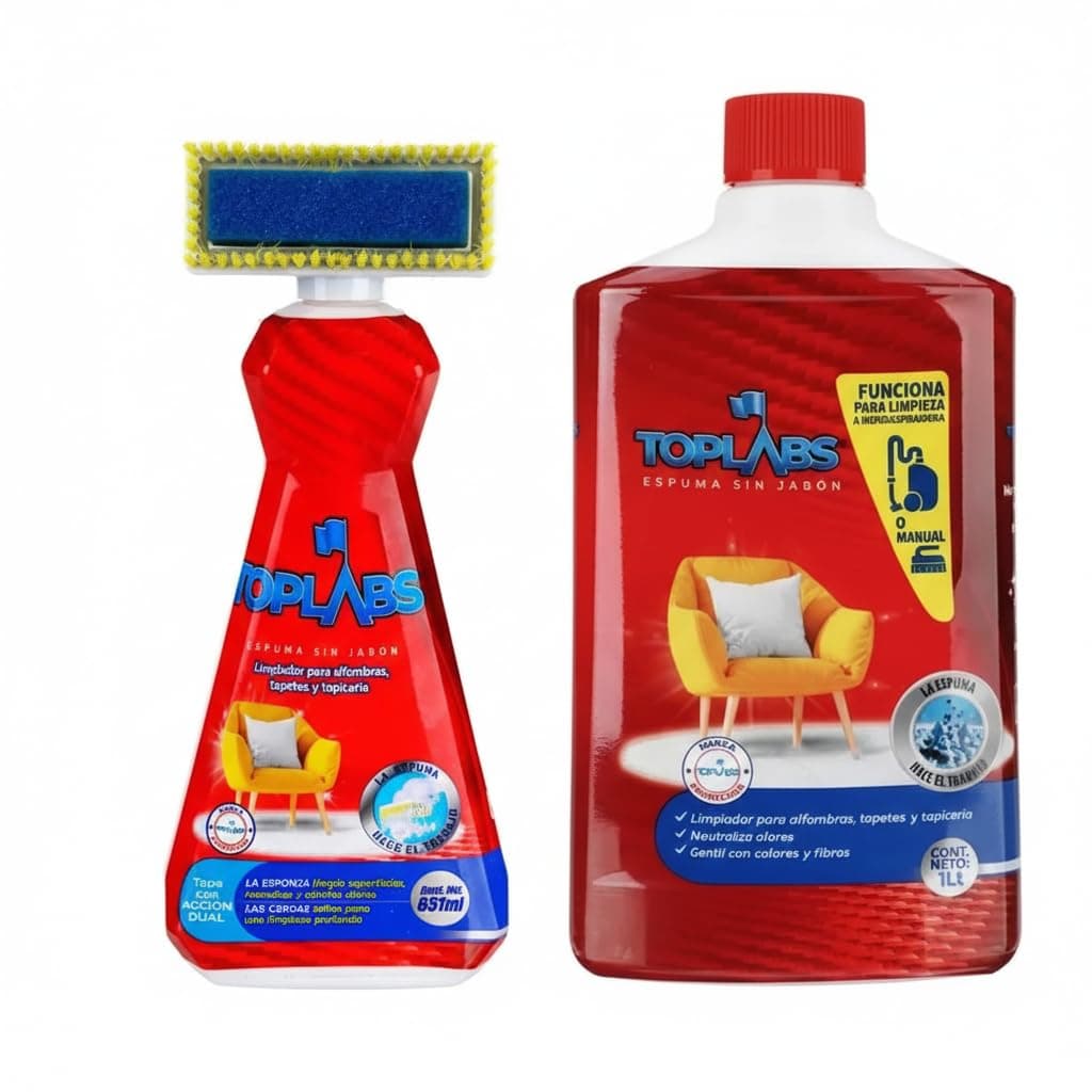 TopLabs Carpet Wizard Espuma Limpiadora Sin Jabón