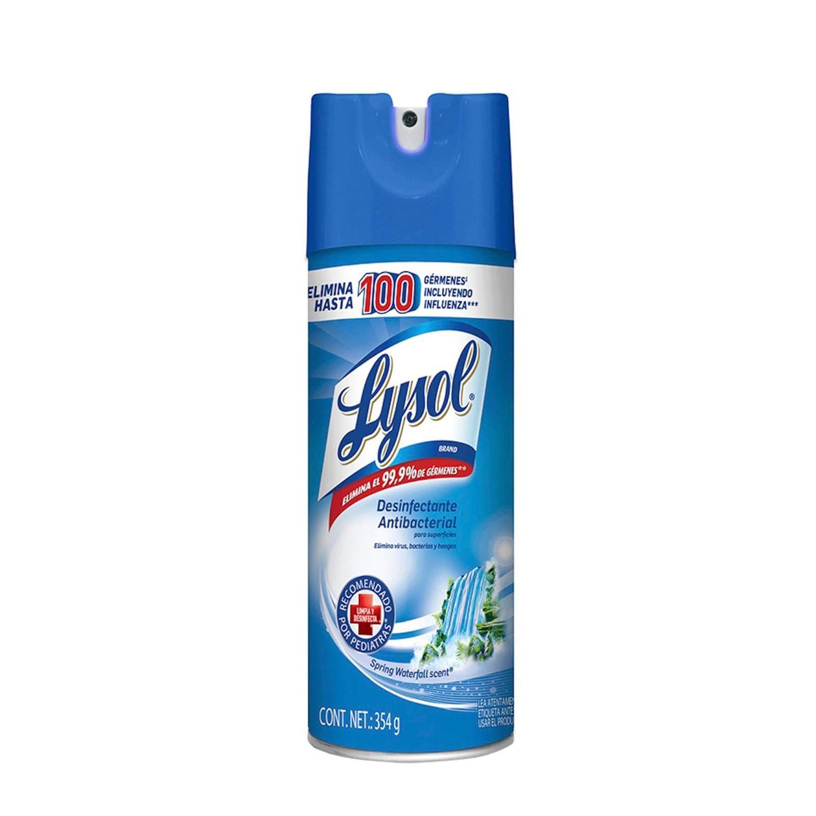 Lysol® Aerosol Desinfectante Antibacterial para Superficies Spring Waterfall 354 g