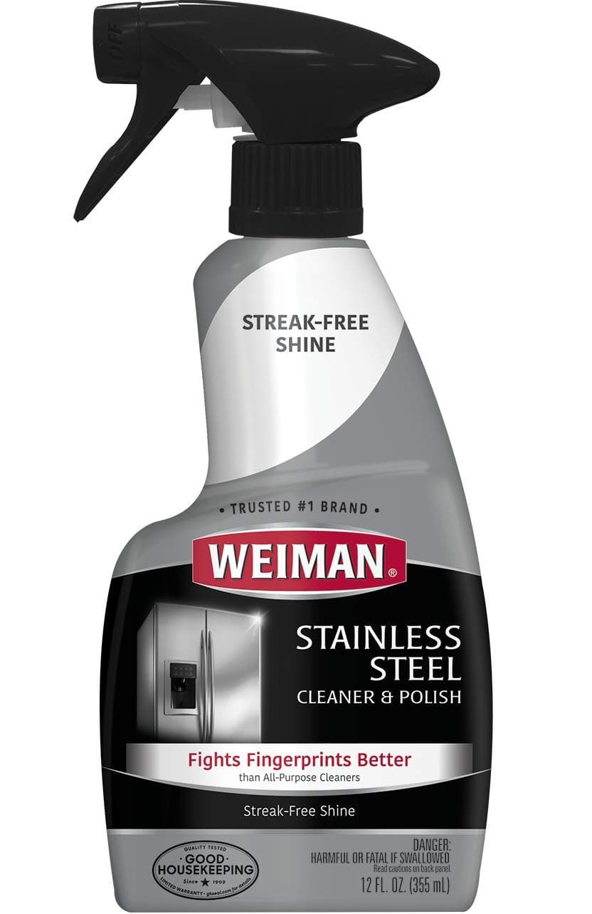 WEIMAN PRODUCTS LLC - Limpiador y abrillantador de acero inoxidable Weiman, 12 onzas líquidas