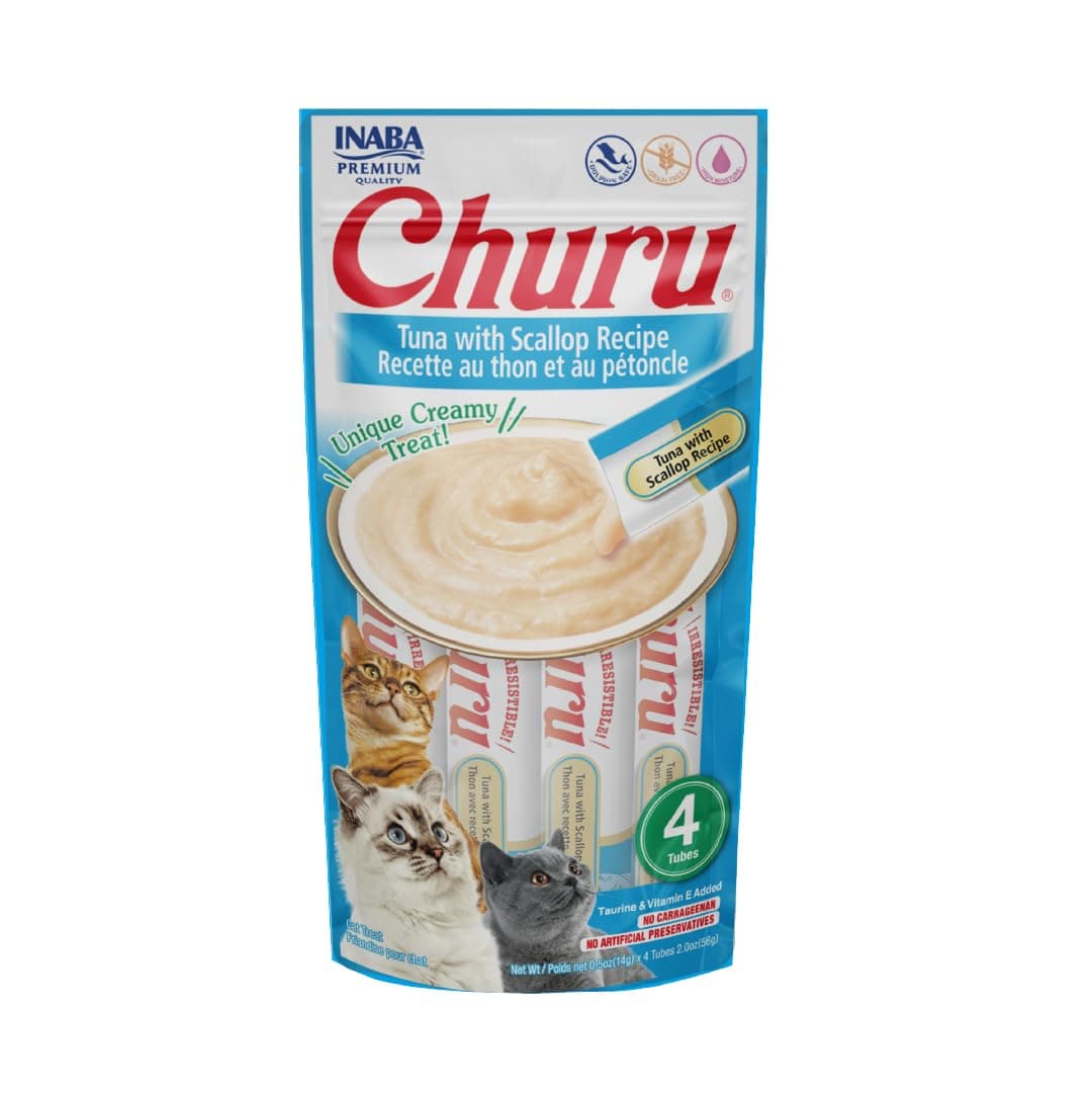 Inaba Churu Premios para Gato Sabor Atún y Vieira