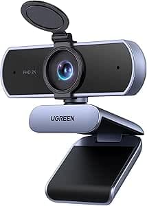 UGREEN 2K Webcam, Cámara Web HD para PC
