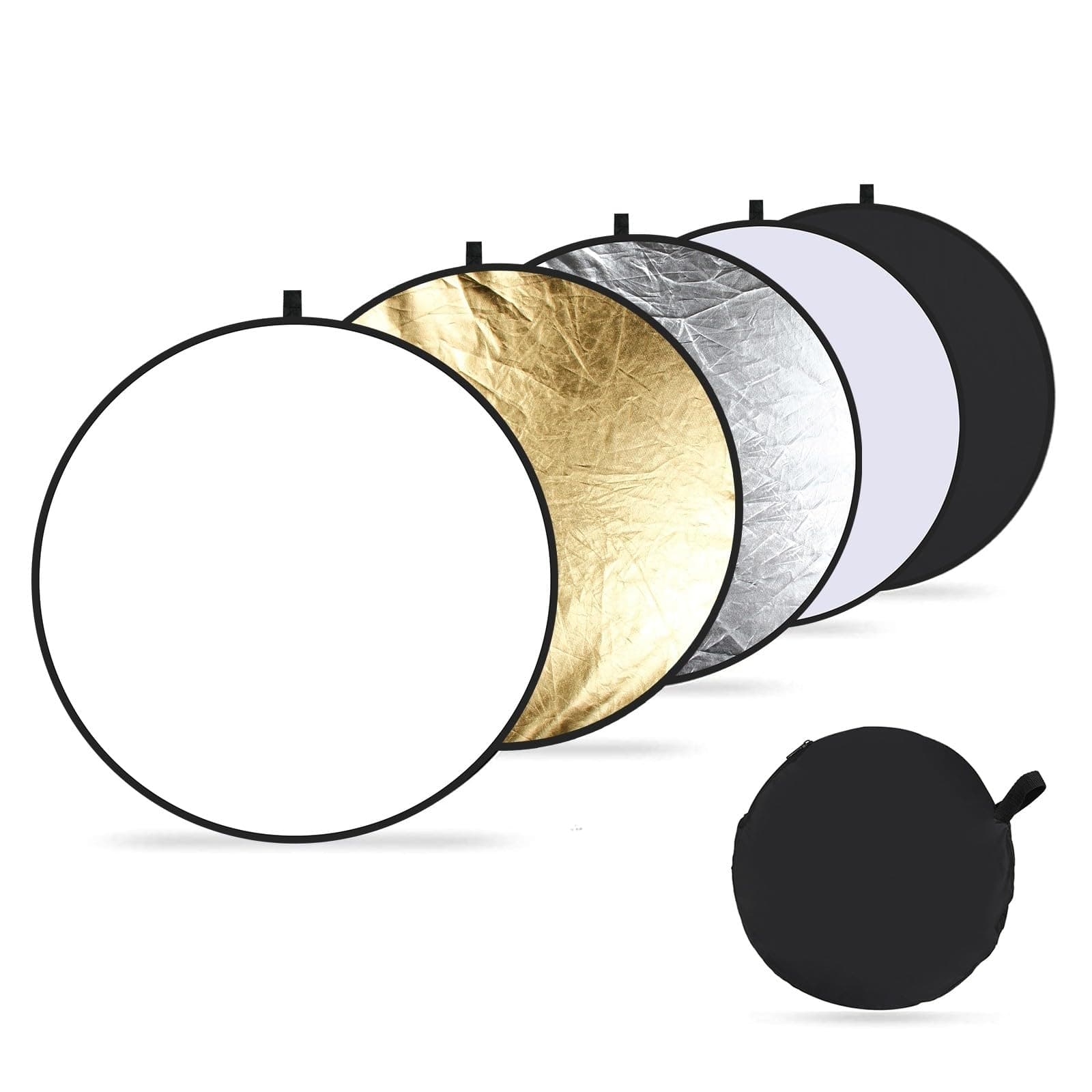 MOFEELE Reflectores de luz fotografia 5 en 1, 80CM Reflector Rebotador