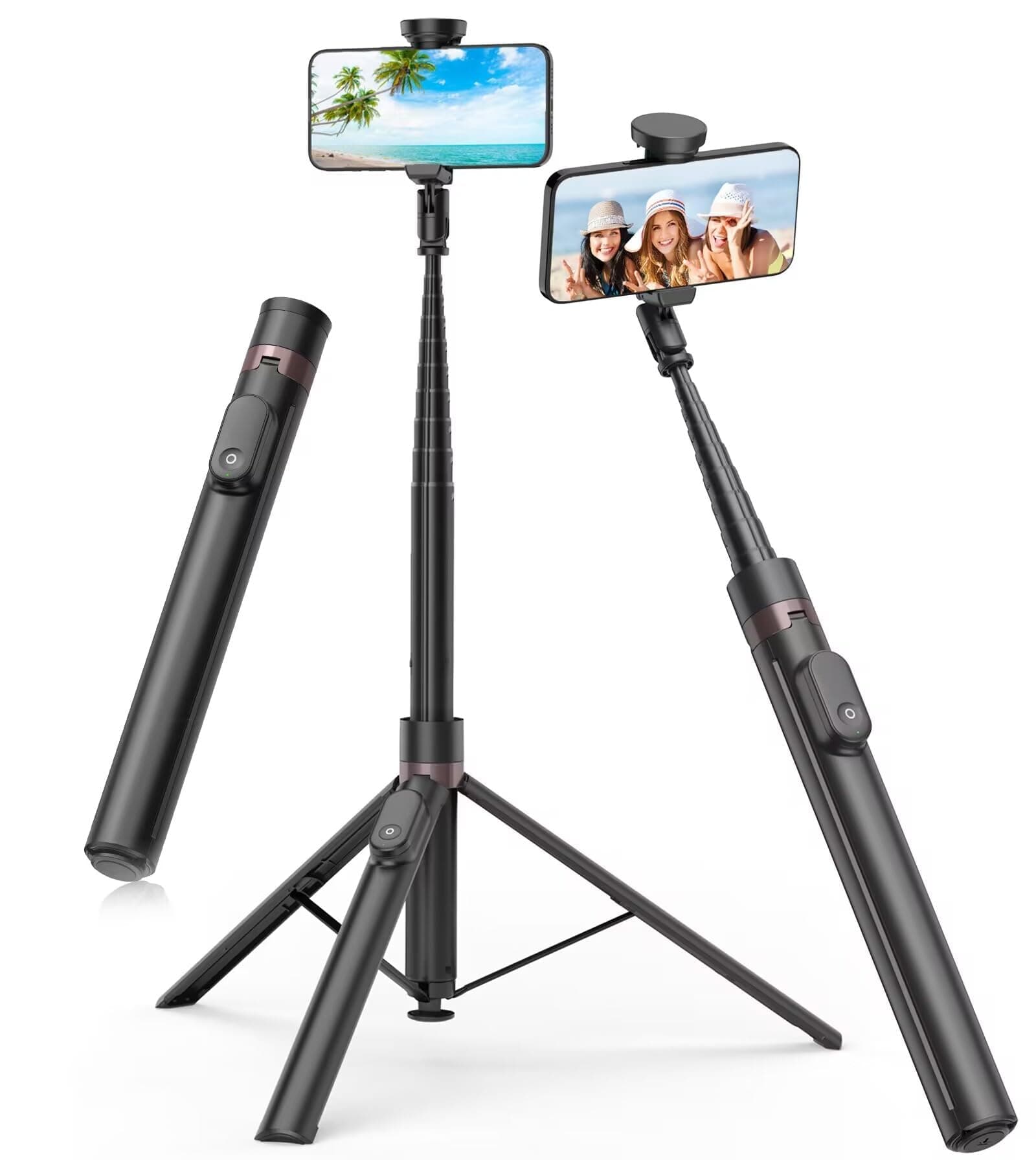 TONEOF 168cm Palo Selfie Trípode Autoapertura
