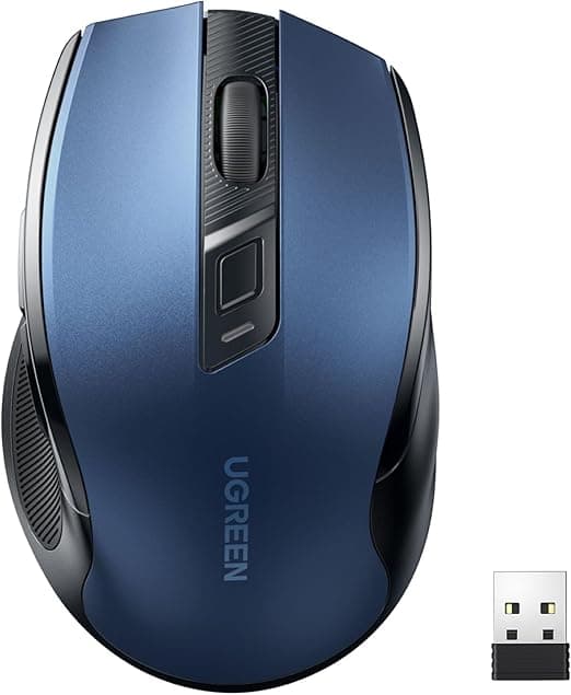 UGREEN Silencioso Mouse Inalámbrico 2.4 GHz