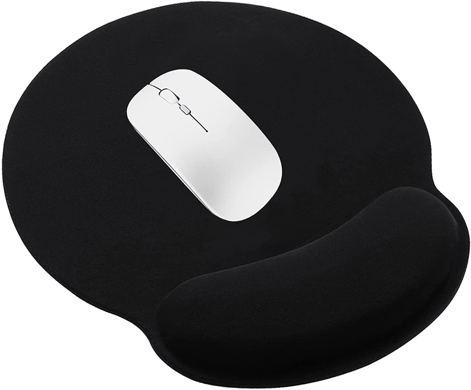 Mouse Pad Ergonomico, Almohadilla Ratón Reposamuñecas Espuma Memoria Negro