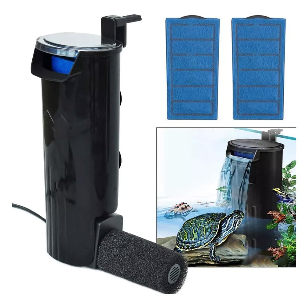 MTTAOJY Filtro de Tortuga, Filtro de Agua bajo Filtro Interno de Cascada para acuarios, Bomba para